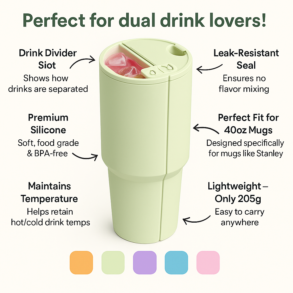 Stanley Cup 40oz Insulated Mug Silicone Divider (One Set)