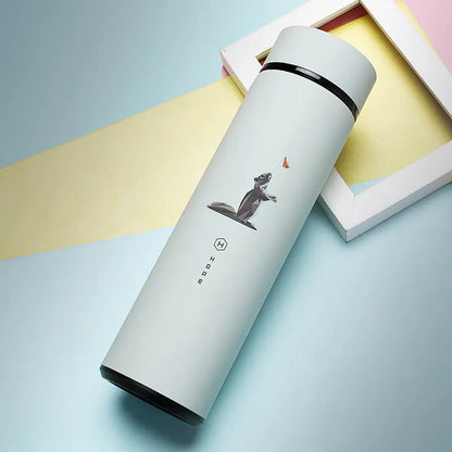 Stainless Steel Insulated Cartoon Travel Mug - Creative Gift