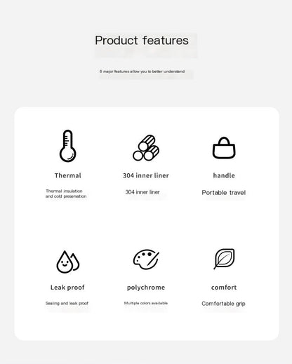 30oz Insulated Travel Mug with Handle and Straw