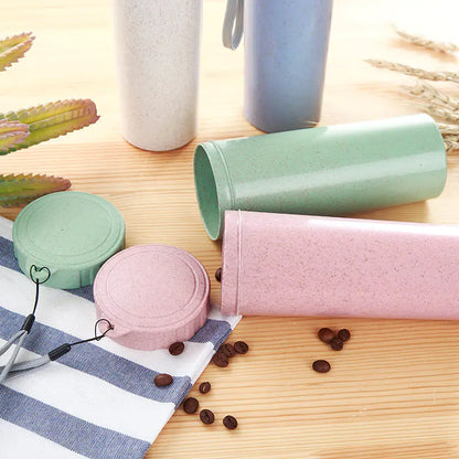 Wheat Straw Water Cup, Portable Insulated Mini Mug