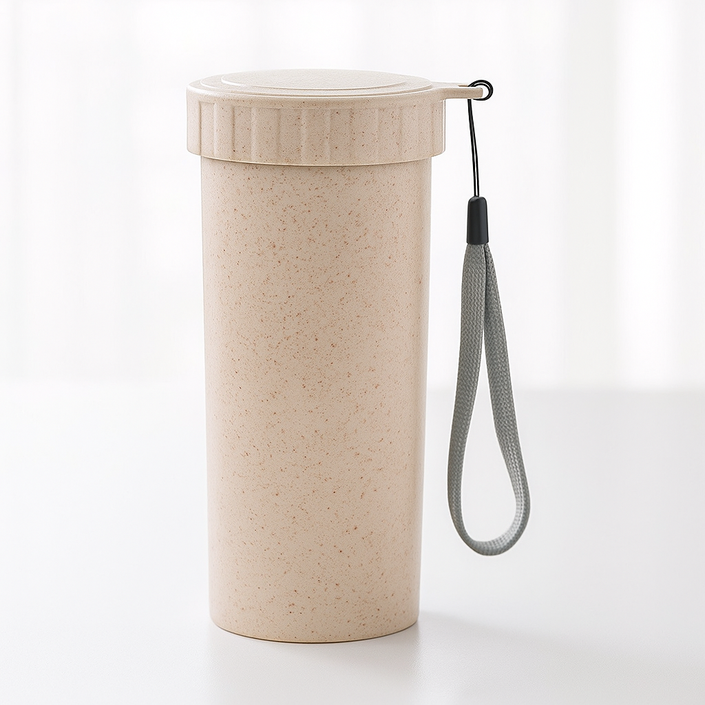 Wheat Straw Water Cup, Portable Insulated Mini Mug